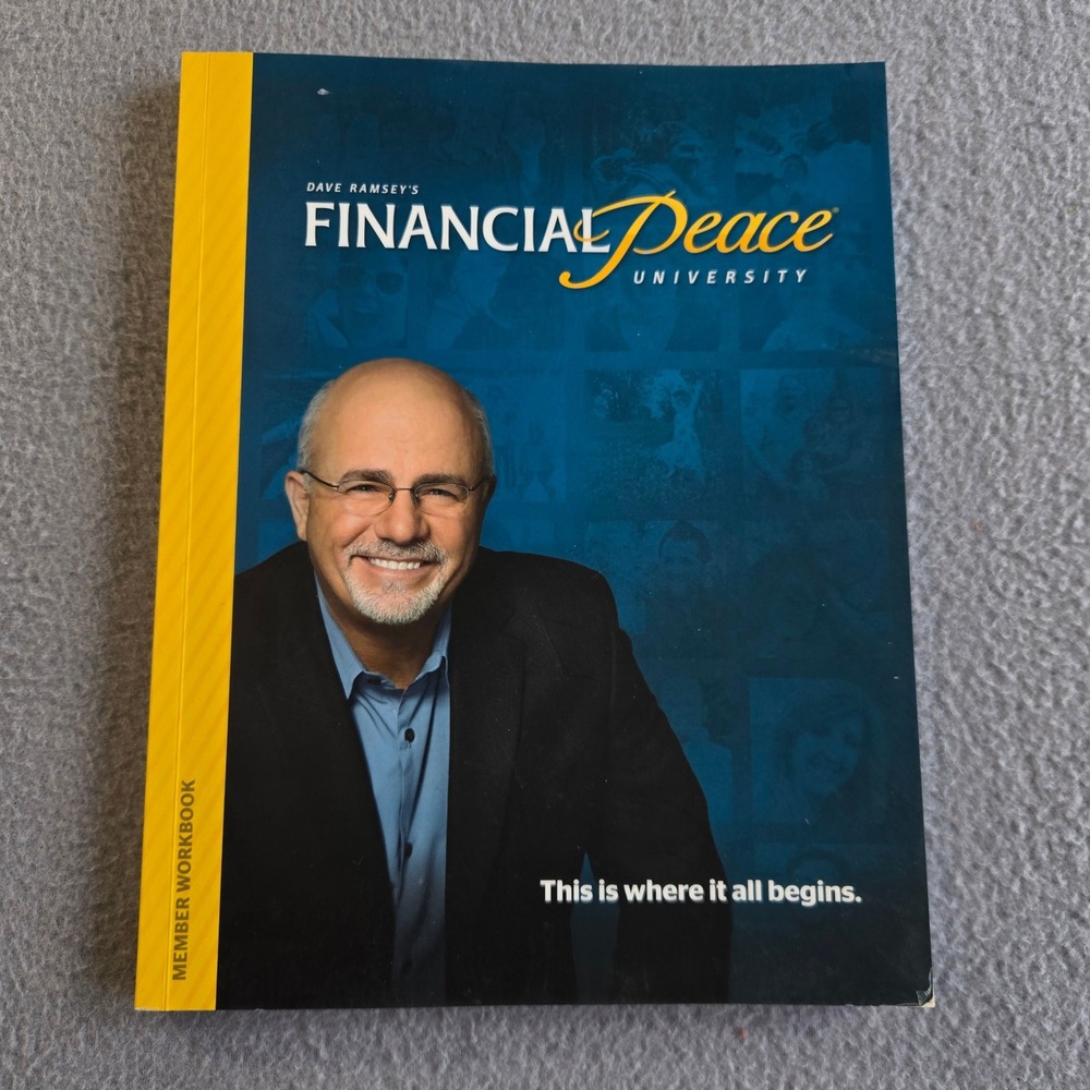 Dave Ramsey Financial Peace University Member Workbook Unisex OS Blue Yellow